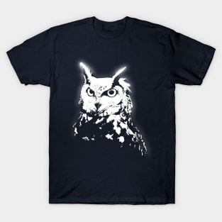 Black and white owl animal pet T-Shirt